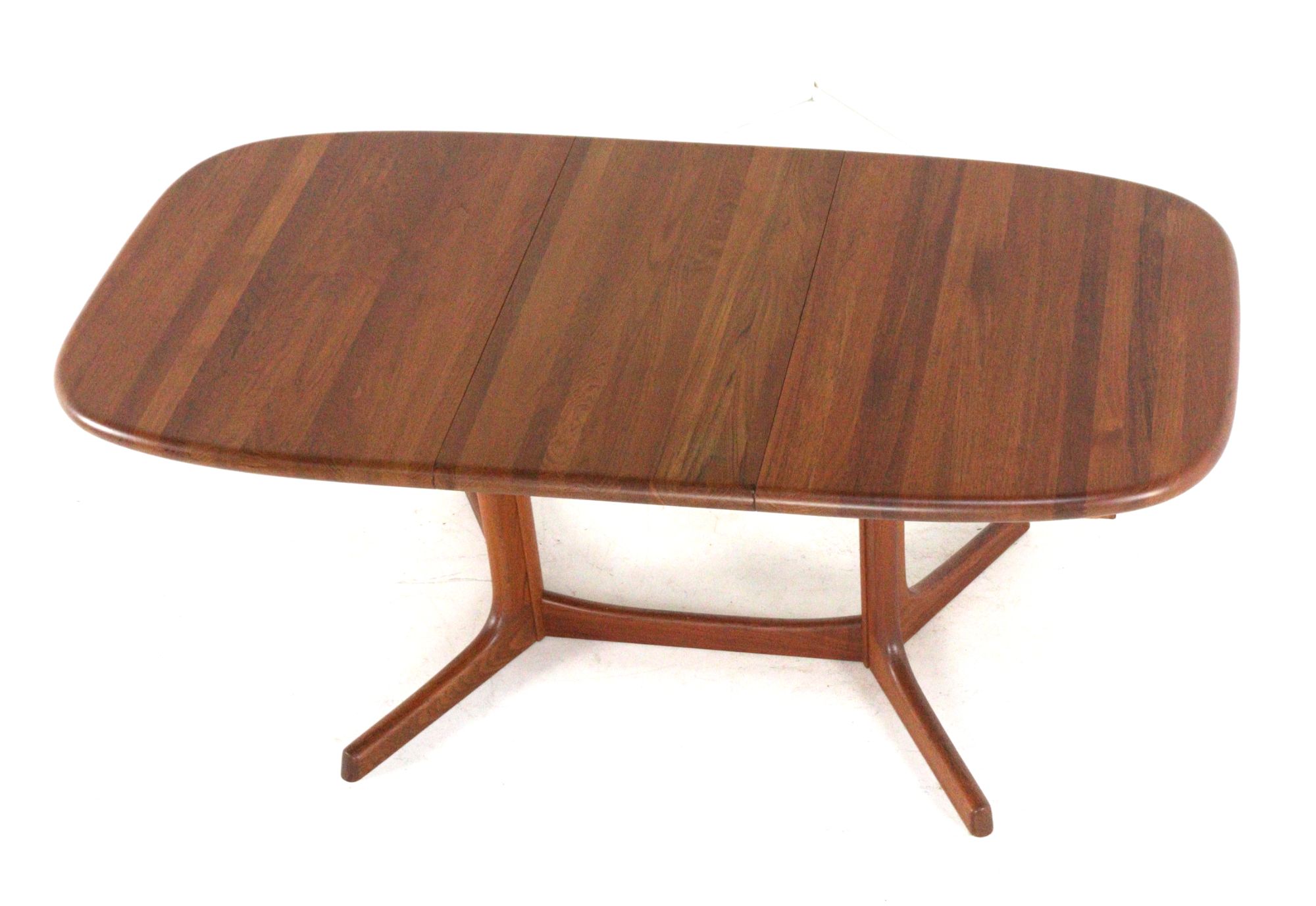 dyrlund Ovalen 1x Verlengbare Eettafel Massief Teak Vintage Deens image 3