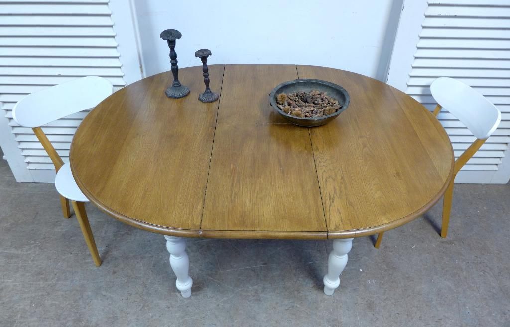 Prachtige Witte Landelijke Uitschuifbare Tafel image 10