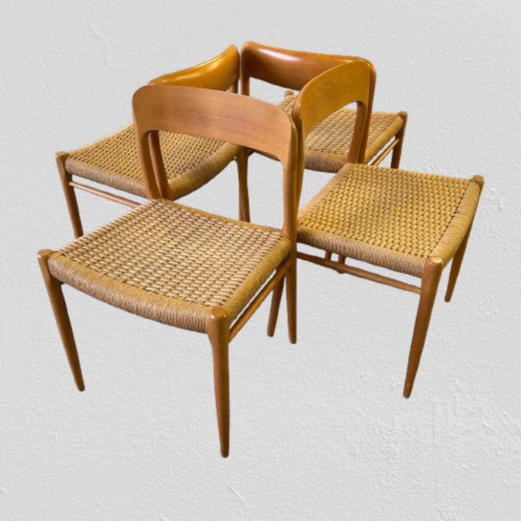 Set Van 8 Stoelen Niels Moller Voor Mollers Mobelfabrik image 7