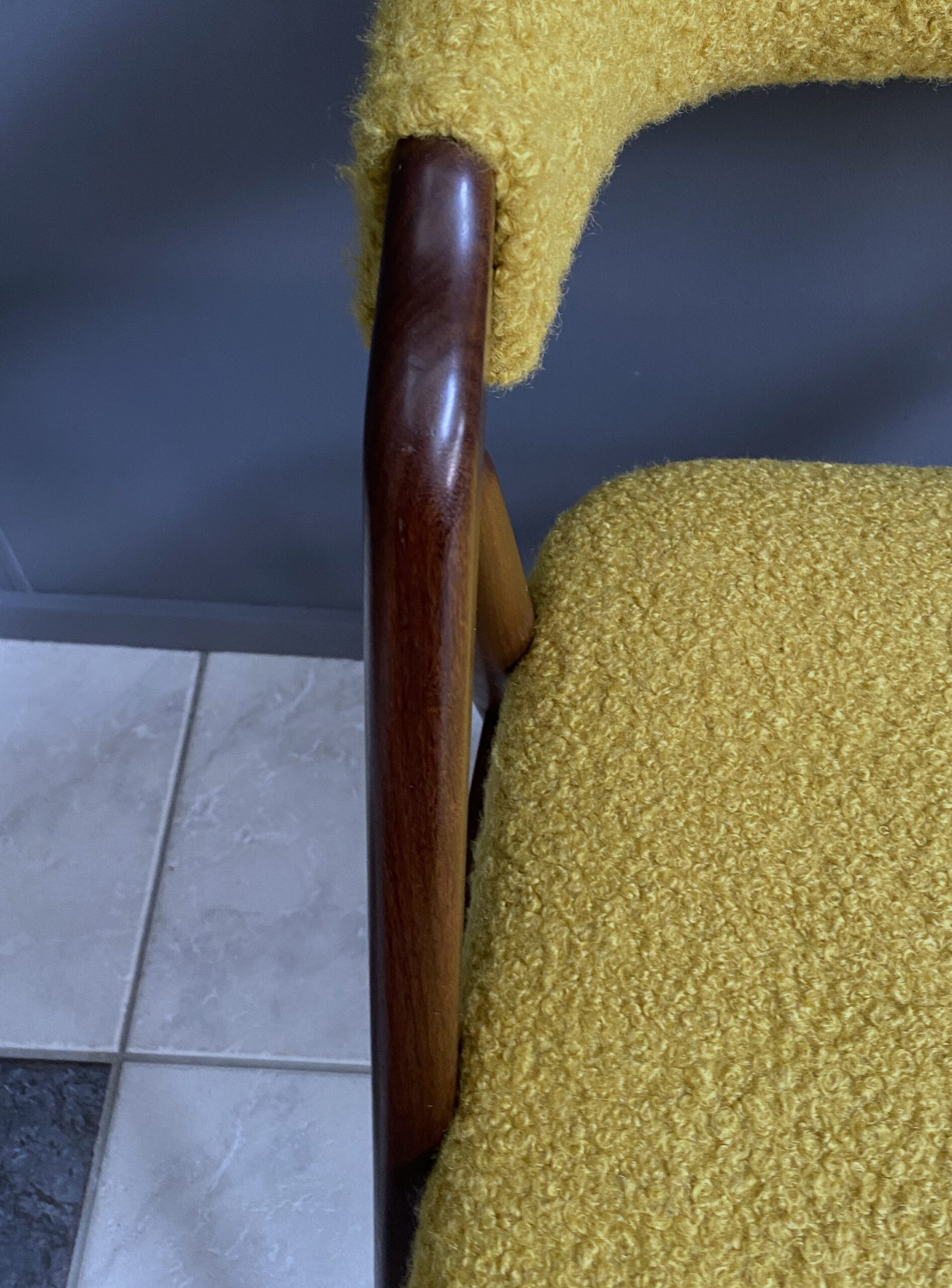 Thomas Harlev Chair Model 205 For Farstrup In Yellow Boucle image 9
