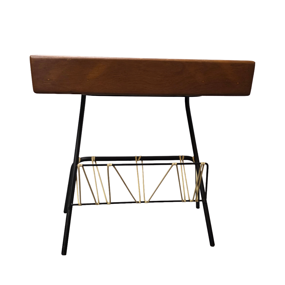 Vintage Bijzettafel Met Lectuurhouder image 7