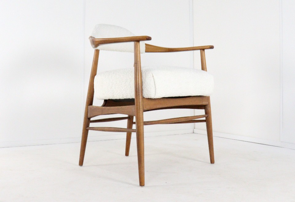 Vintage Deens Stoel 'stoholm' Reupholstered image 10