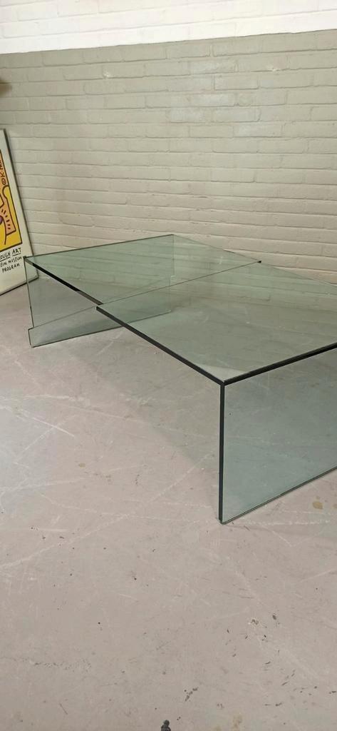 Vintage Design Glazen Salontafel, Postmoder image 4