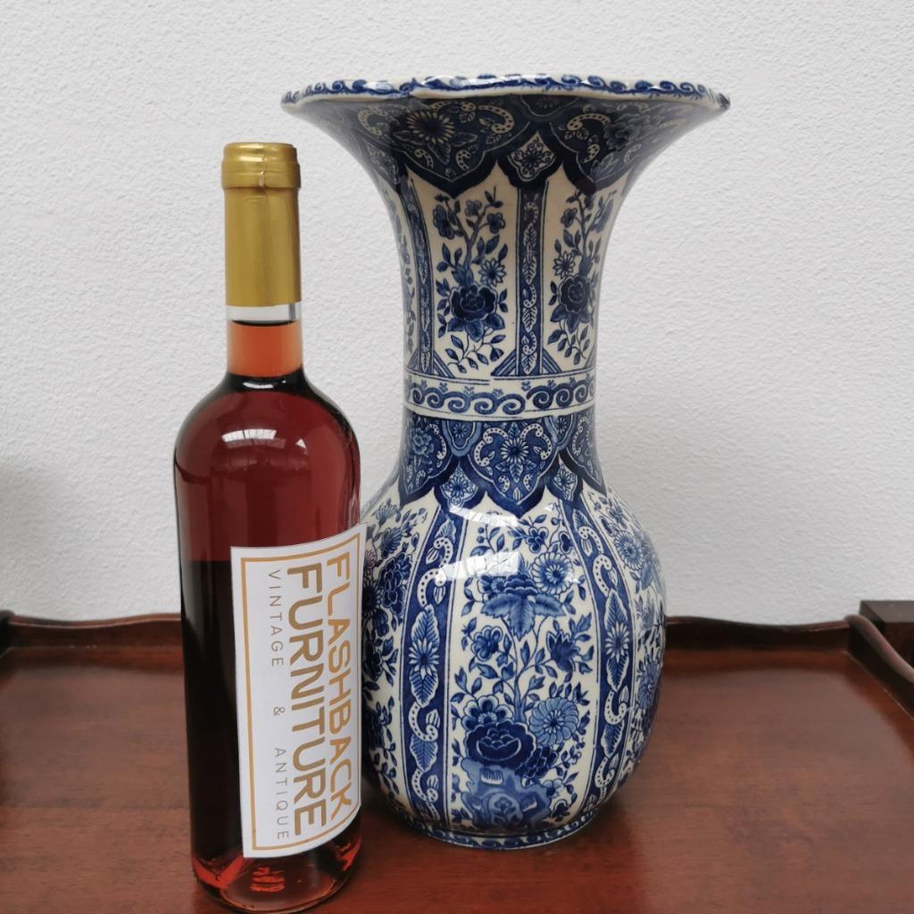 Vintage Delftsblauwe Vaas Tulpvaas Porselein image 3