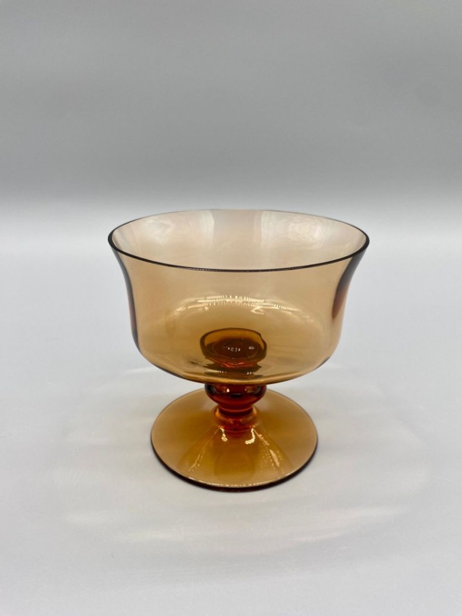 Set Coupe Glazen Amber Kristal 2 Stuks image 6