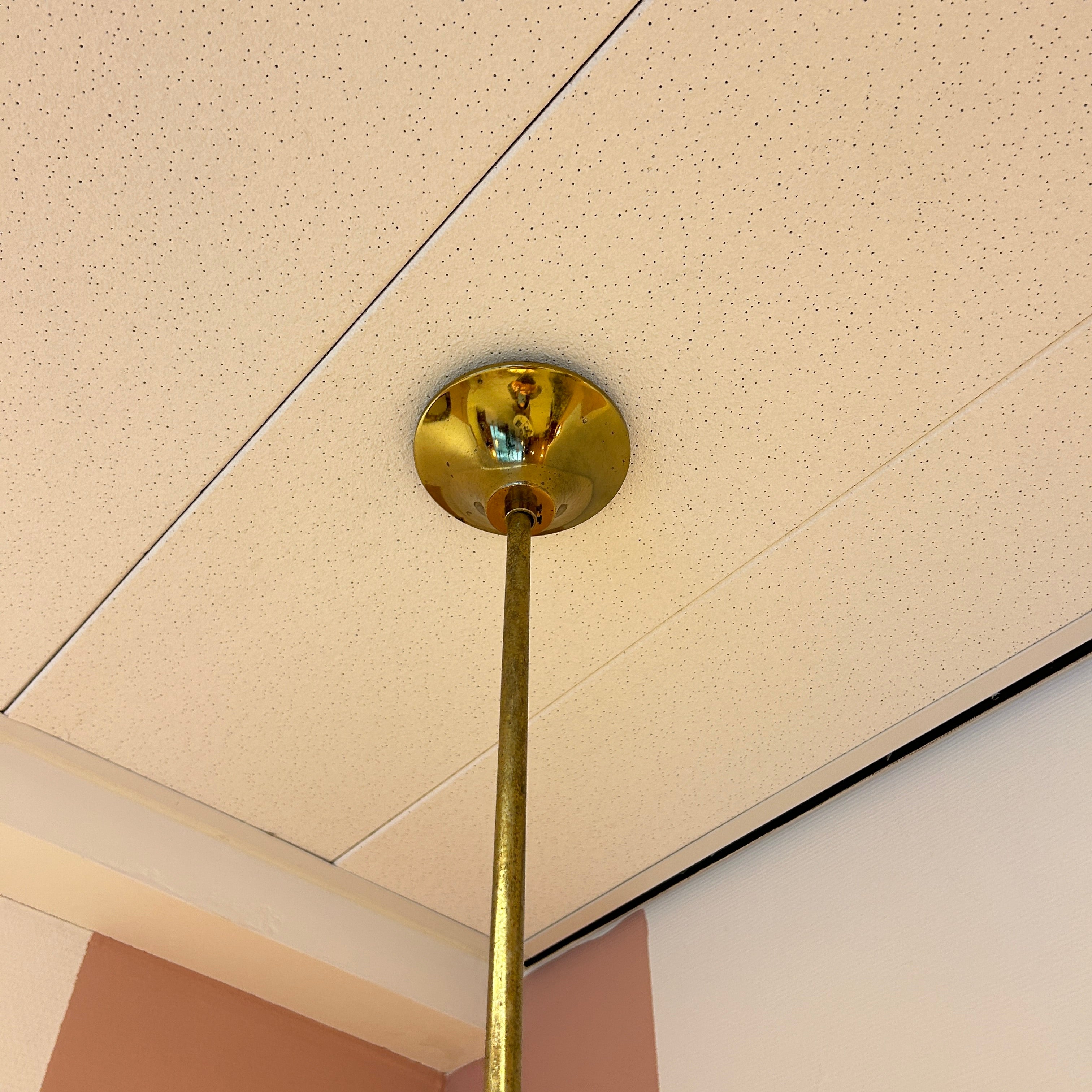 Italian Murano Glass Swirly Donut Hanging Light image 10