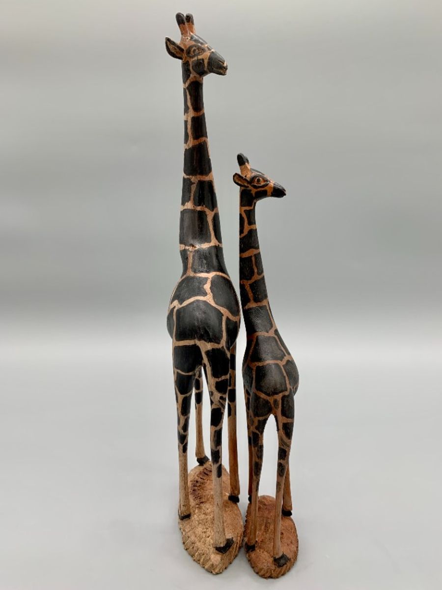 Set Vintage Houten Giraffen image 5