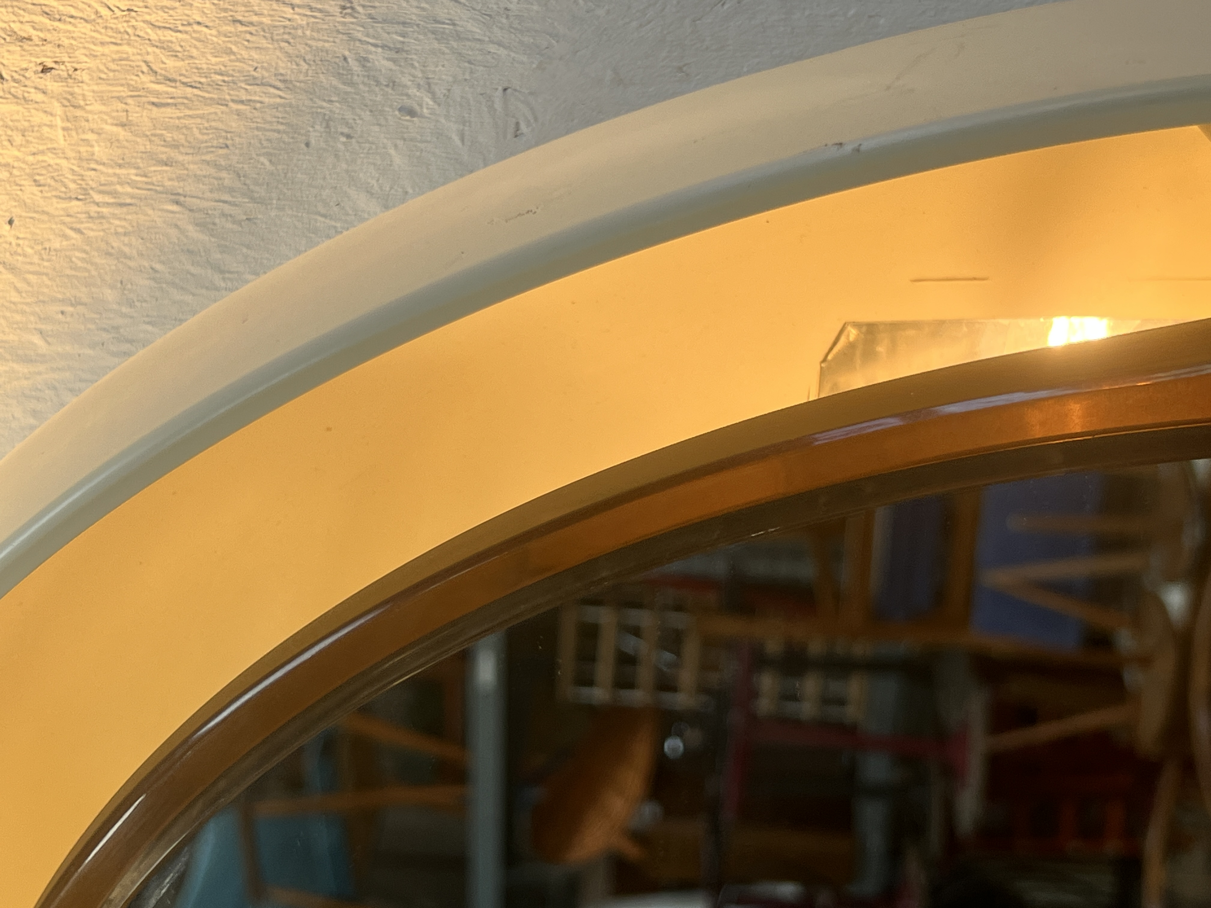Vintage Ovale Spiegel Met Verlichting, Allibert, 1970's image 12