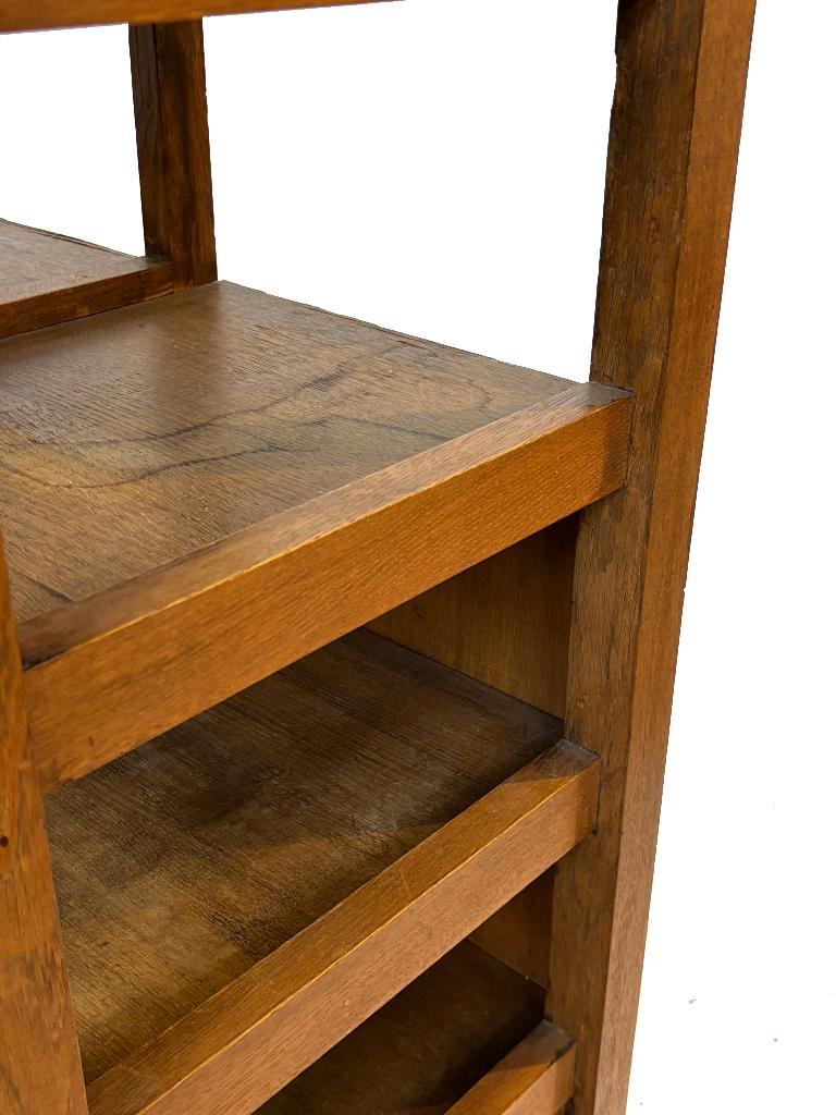 Art Deco Wandkast Vakkenkast Jaren 30 Eiken Open Kast image 7