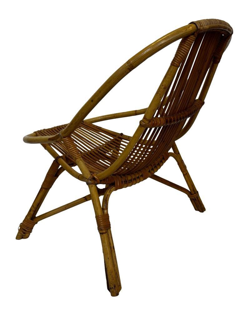 Vintage Set Van 4 Rotan Fauteuils Rohe Noordwolde 1960 image 17