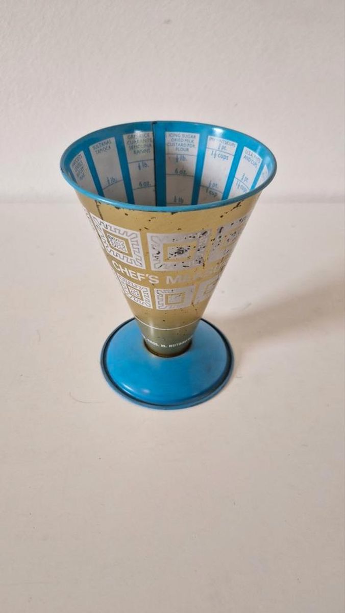 Vintage Blikken Maatbeker Nutbrown Chef image 2