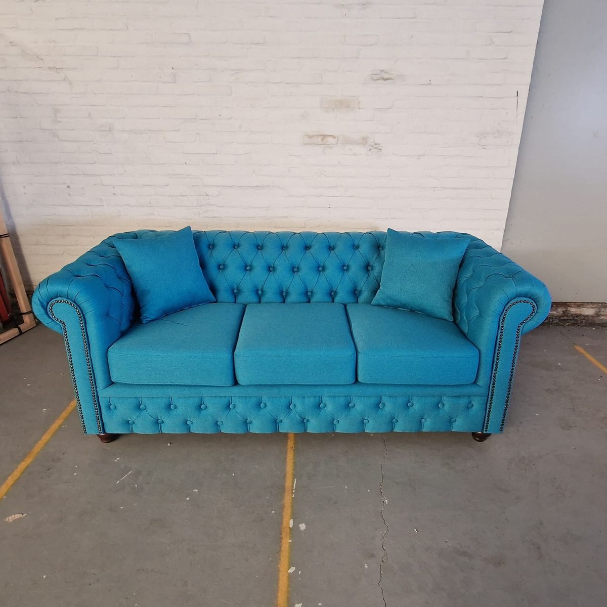 Chesterfield Bank Bahama Oceaanblauw (3-zits) image 4