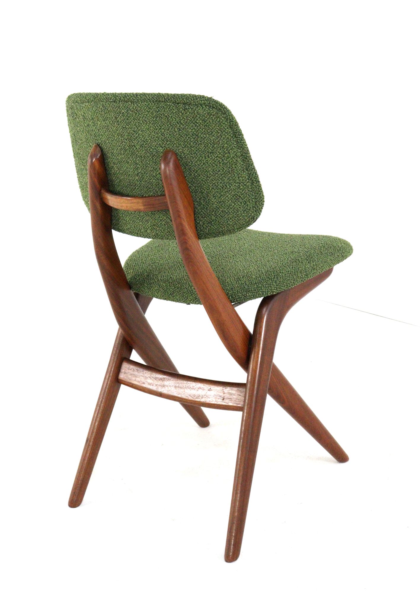 Set 6 Scissor Chairs Stoelen Attr Louis Van Teeffelen Vintage image 11