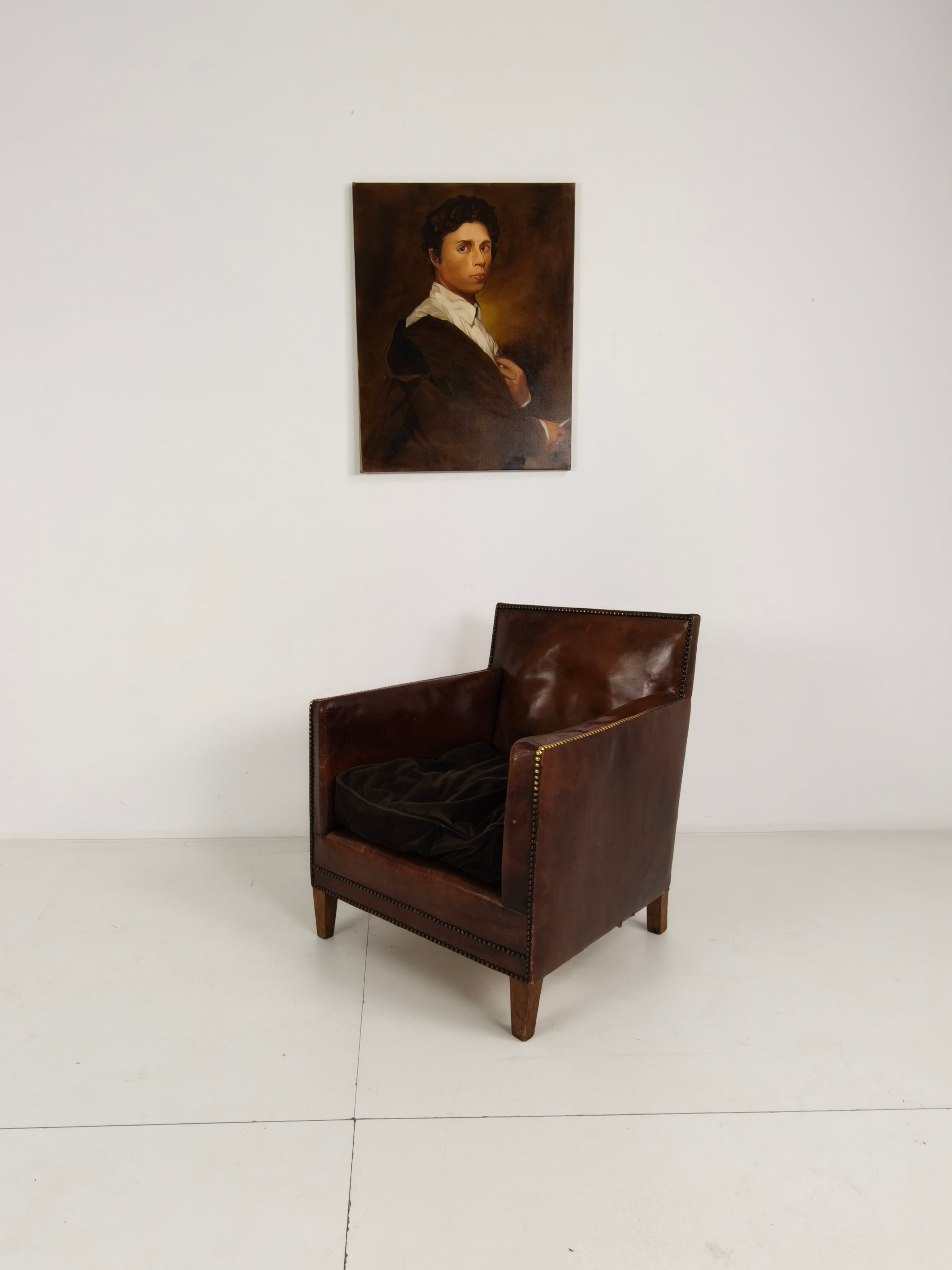 Prachtige Leren Clubfauteuil – Jaren 30 image 3