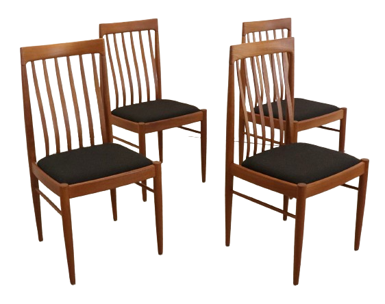 Set 4 Bramin Eetkamerstoelen Stoelen Gestoffeerd Vintage 'halgarde' image 5