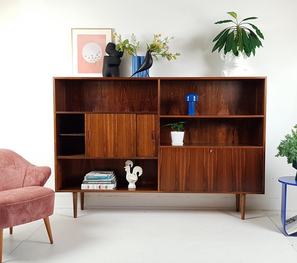 Vintage Palissander Buffetkast | Highboard Danish Grote Kast image 8