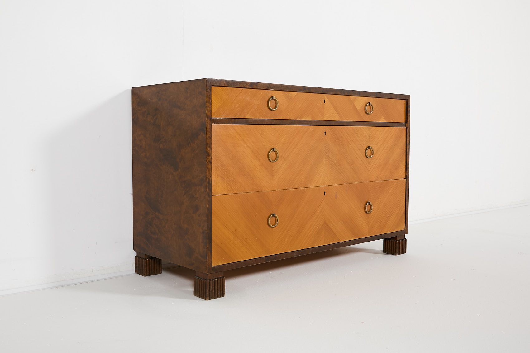 Scandinavian Modern Chest Of Drawers From Axel Larsson For Bodafors, 1930’s Sweden image 2