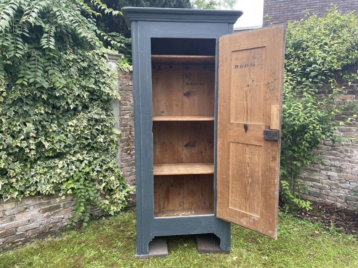 Imposante 18e Eeuwse Kast Garderobekast Keukenkast 240 Cm.frans image 20