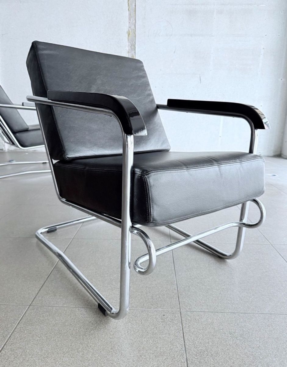 2x Vintage Lounge Chair By Enrico Prampolini For Cova Milano image 17