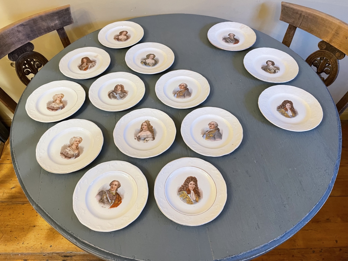 14x Gebaksschotels Schotels Van Franse Klassieke Aristocraten Antiek image 15