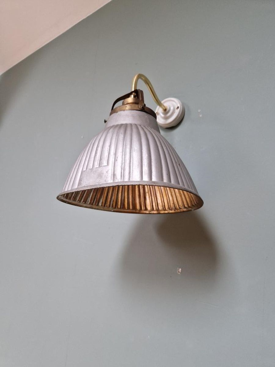 Wandlamp Met Zwanenhals Van Gemercuriseerd Glas, 1930 image 3