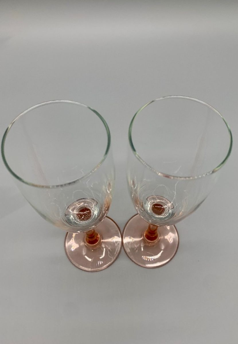 Set Vintage Flûtes Roze Steel 2 Stuks image 4