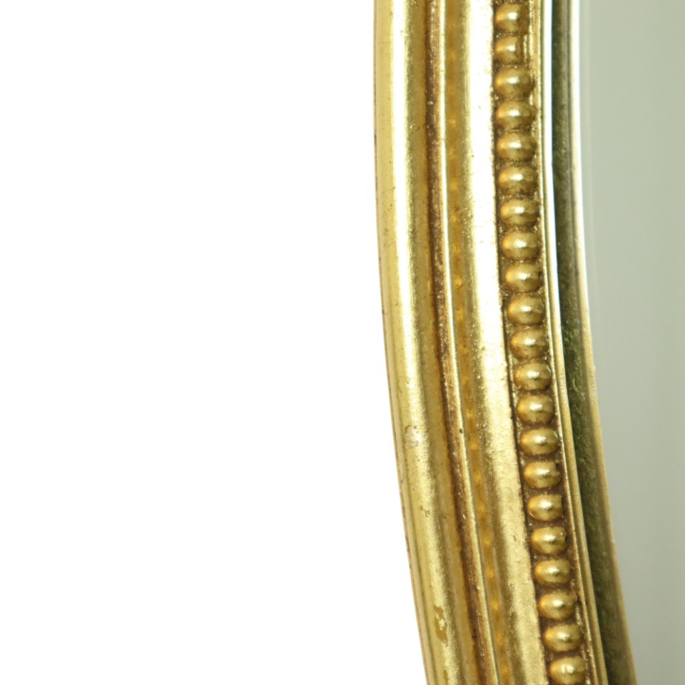 Grote Ovale Gouden Spiegel Hollywood Regency Stijl 70cm image 2