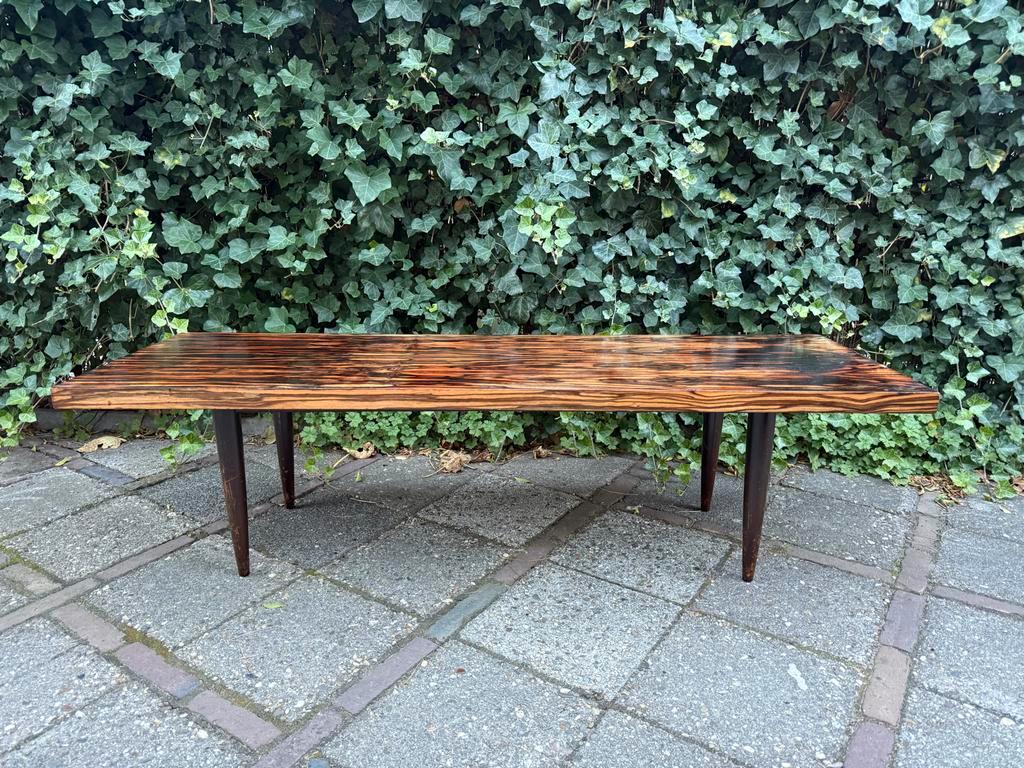 Macassar Ebbenhout Salontafel, Deens Design ‘50/‘60 Vintage image 9