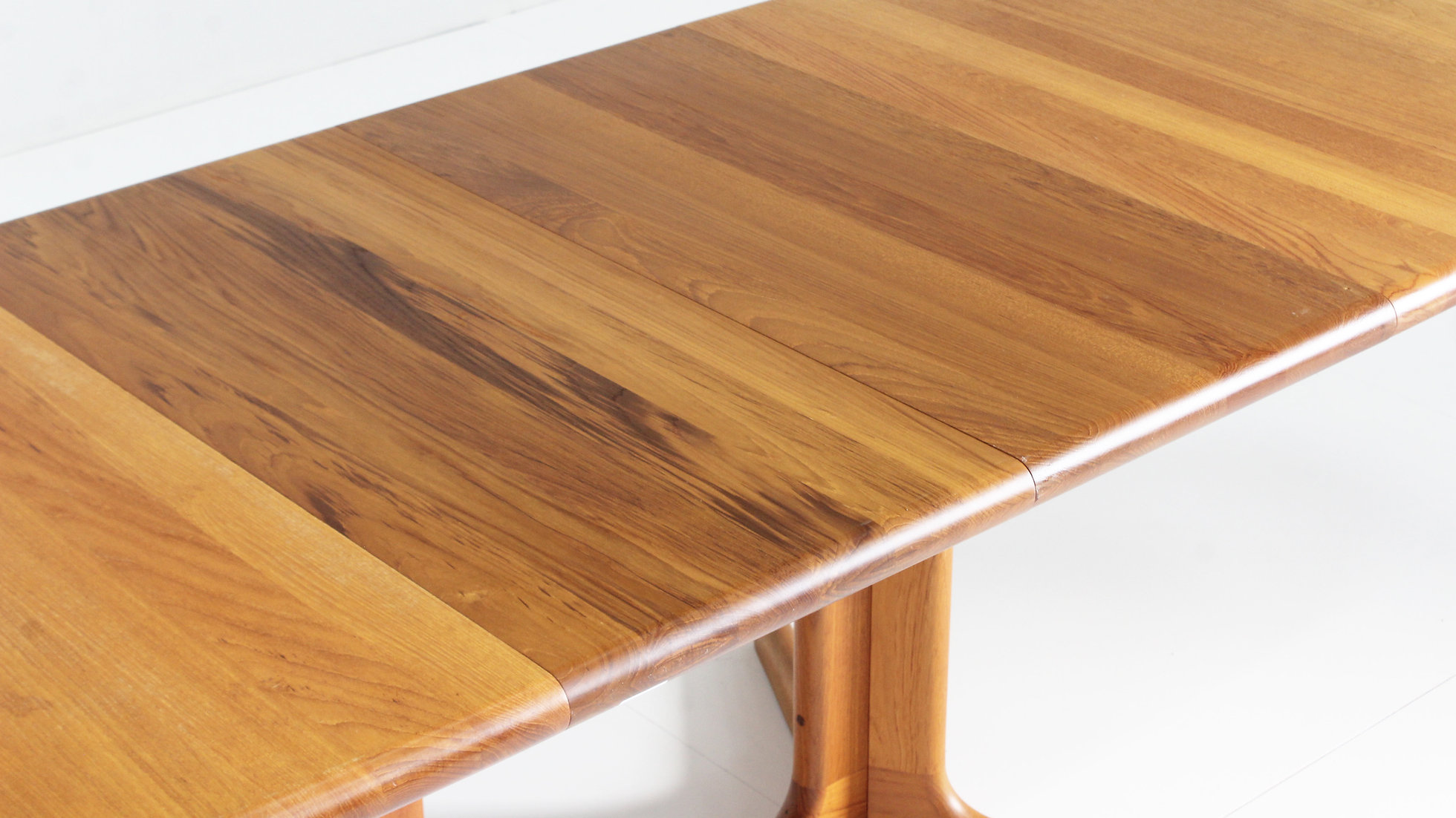 Vintage Glostrup Deense Ovalen Uitschuifbare Eettafel Tafel Massief Teak image 8