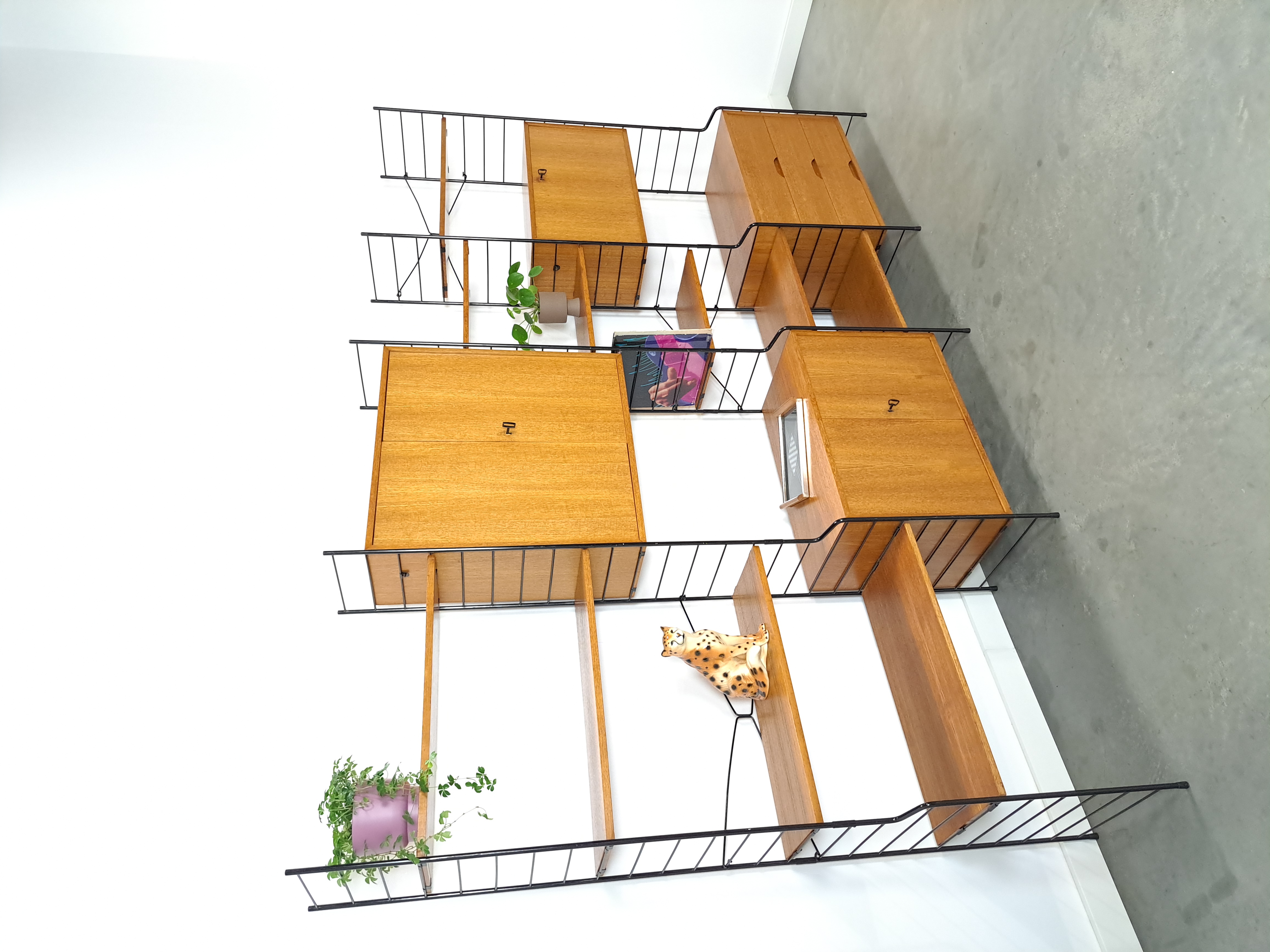 Design Whb Teak Modulair Lp Wandsysteem Vrijstaand image 4
