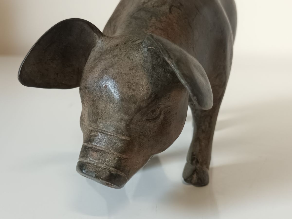 Bronzen Cochon Femelle Pierre Chenet image 6