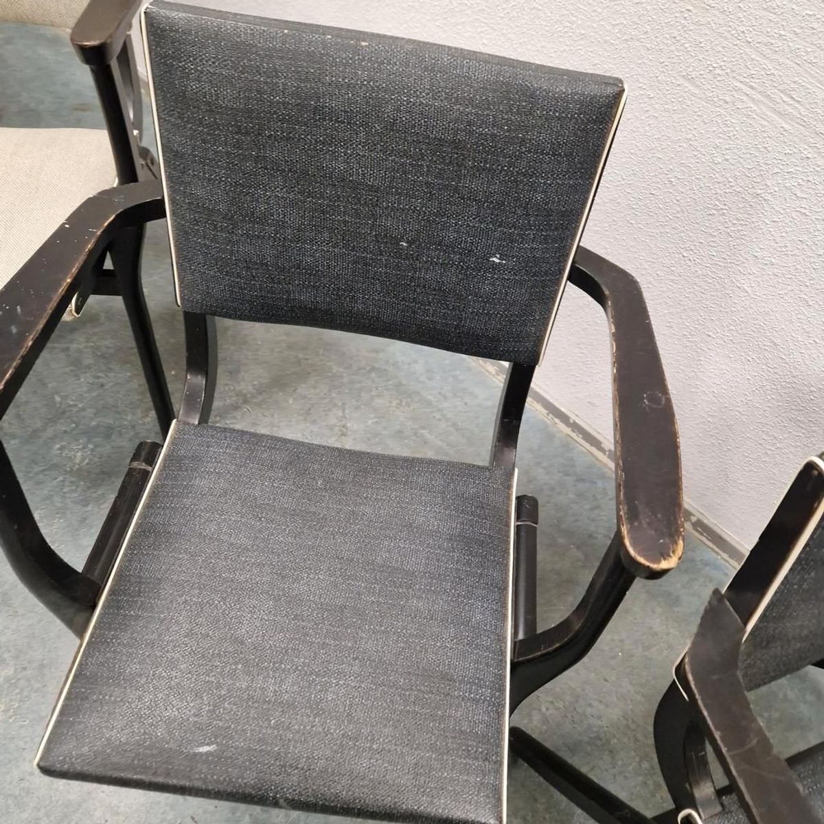 Set Van 4 Vintage Stoelen Stako Eetkamerstoelen Fifties image 18