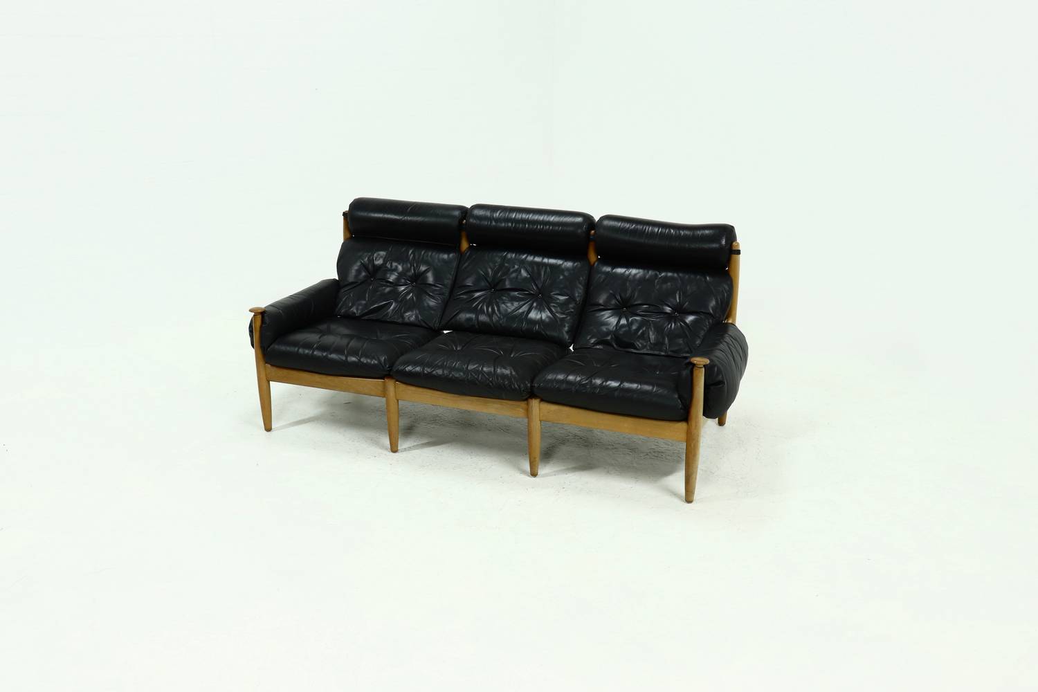 Scandinavian Three Seater Sofa By Eric Merthen For Ire Möbler 1960s image 2