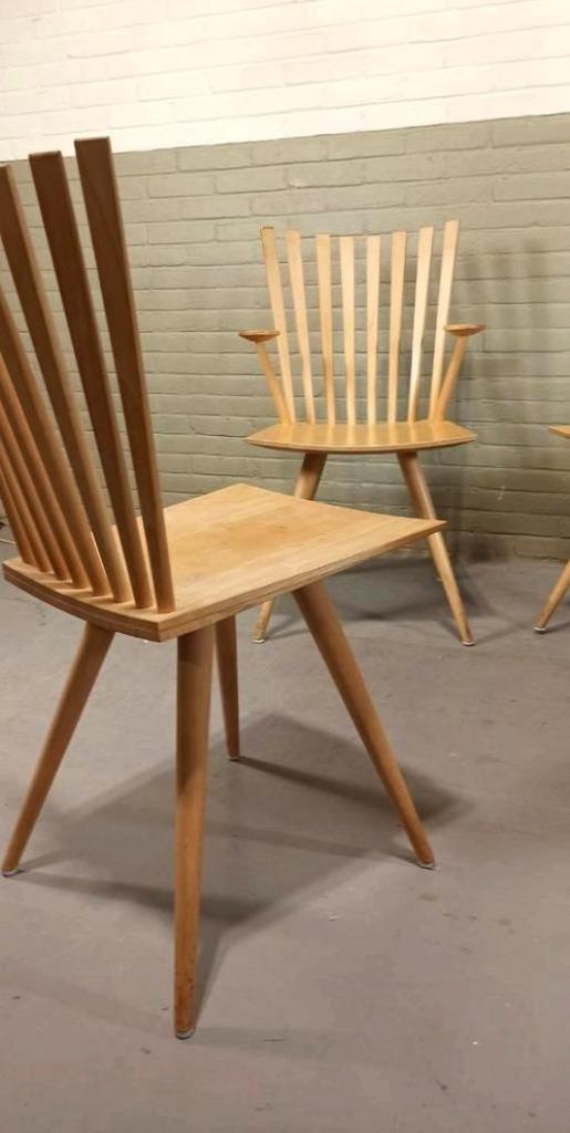 Set Van 5 Deens Design 'mikado' Stoelen, Kvist image 6