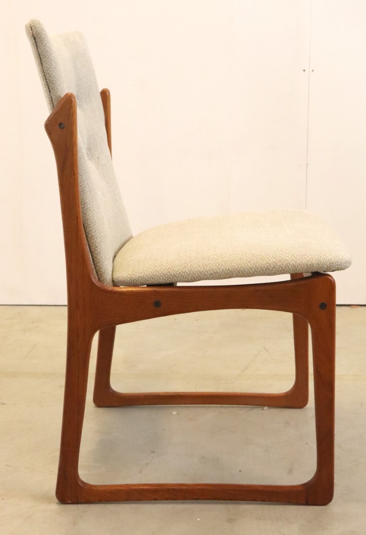 Set 4 Vamdrup Vintage Stoelen Deens Reupholstered image 10