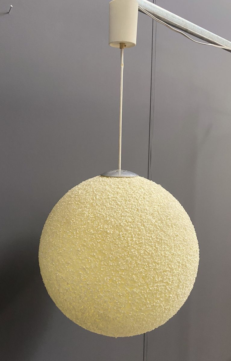 Sugar Ball Lamp In Yellow By John And Sylvia Reid For Rotaflex 1960s image 9