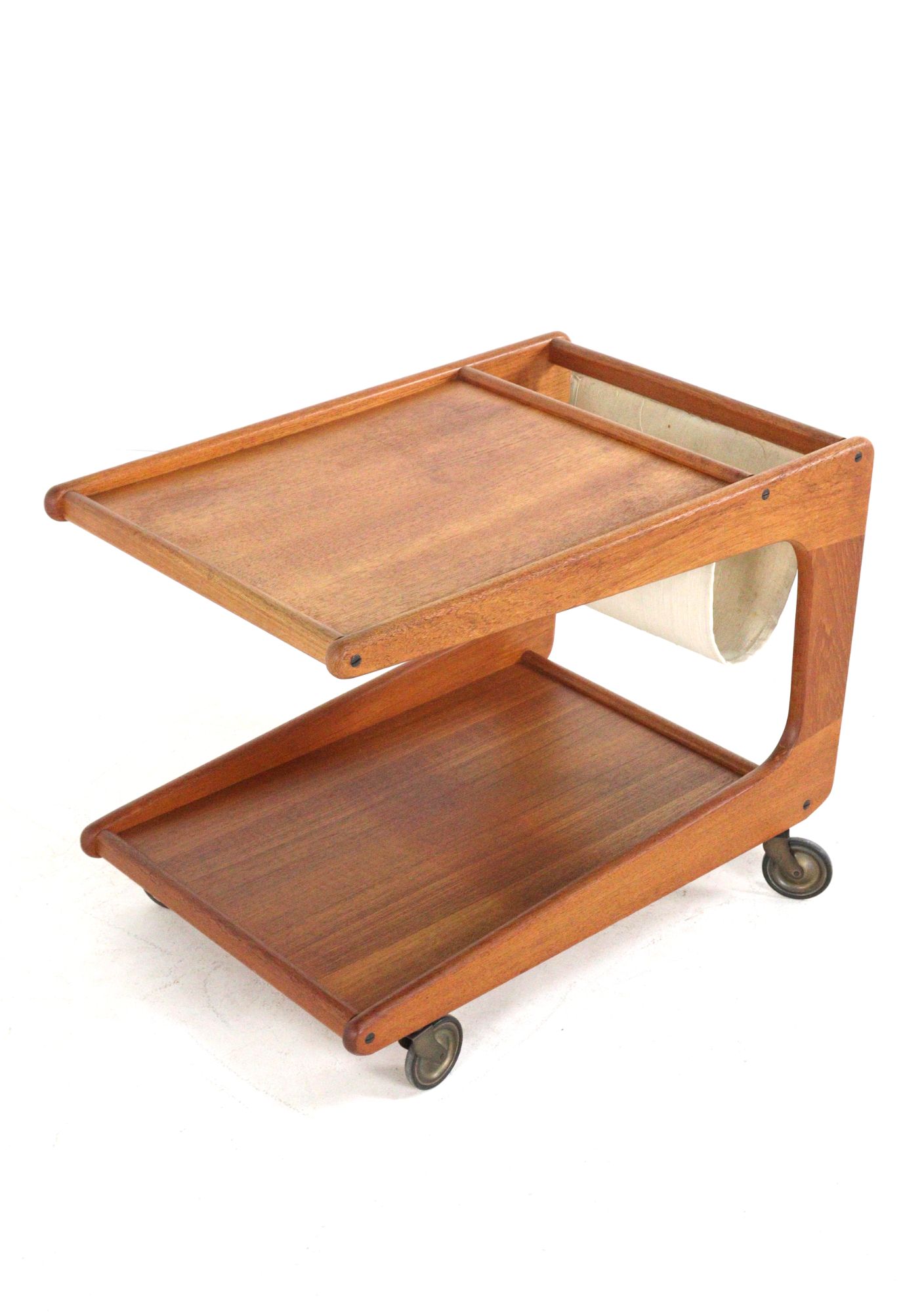 Sika Mobler Trolley Met Lectuurhouder Tijdschriftenrek Vintage Deens image 13