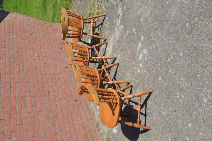 Cafestoelen Van Beukenhout Set Van 4 image 5