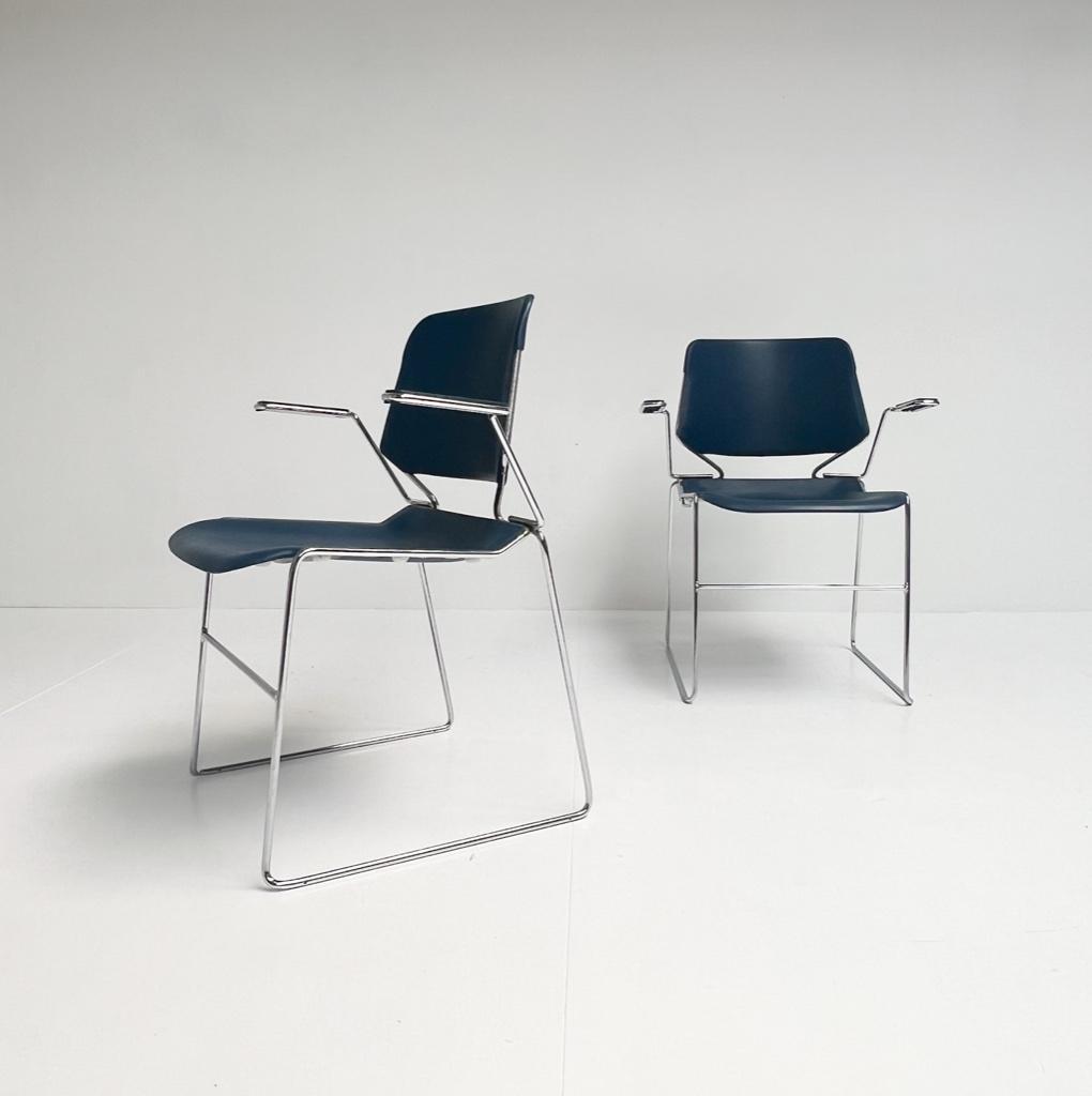 Stapelbare Matrix Krueger Stoel Van Thomas Tolleson, 1970's image 7