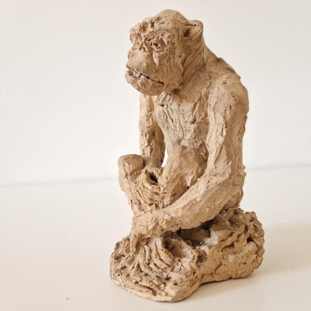 C Evers Vintage Beeld Aap Sculptuur image 5