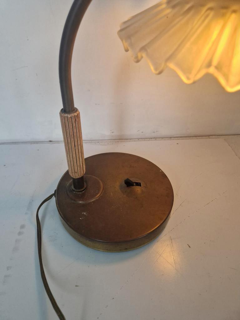 Jaren 30 Art Deco Bureau Lamp Notaris Lamp. image 8