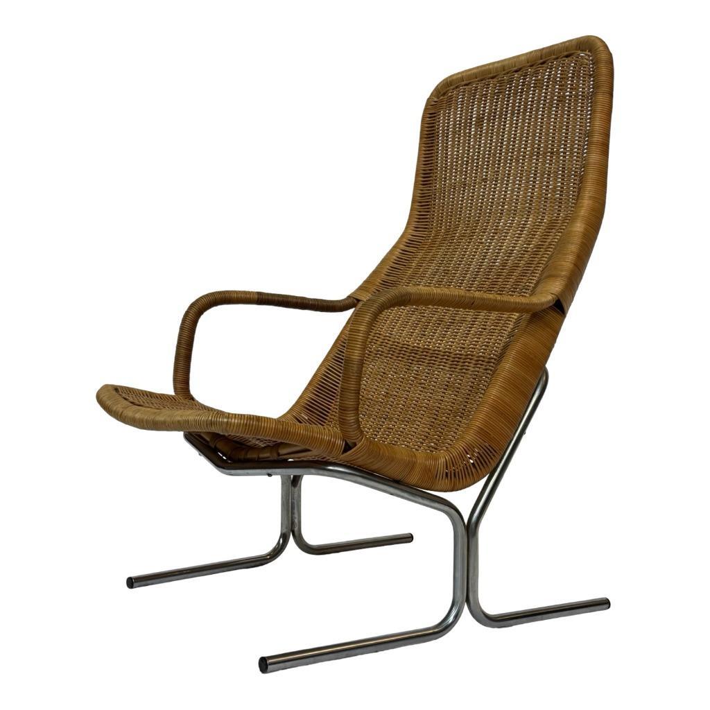Vintage Rotan Fauteuil - Dirk Van Sliedregt Jaren 60 Design image 2