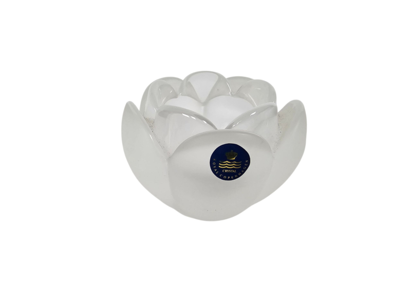 Holmegaard - Designer Torben Jorgensen - Model Lotus Bloem - Waxinelicht Houder - 1990's image 2