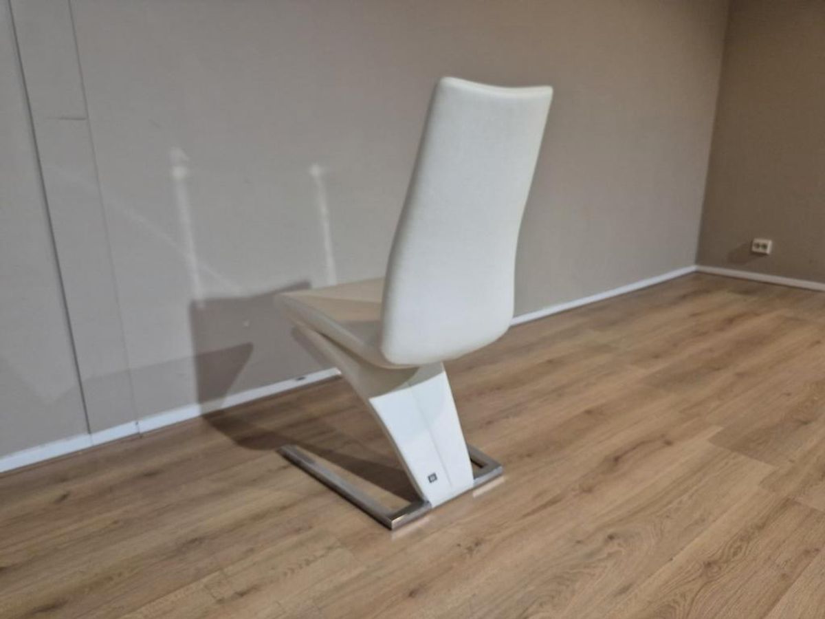 4x Rolf Benz 7800 - Eetkamerstoelen - Nieuwstaat - Zwart-wit image 13