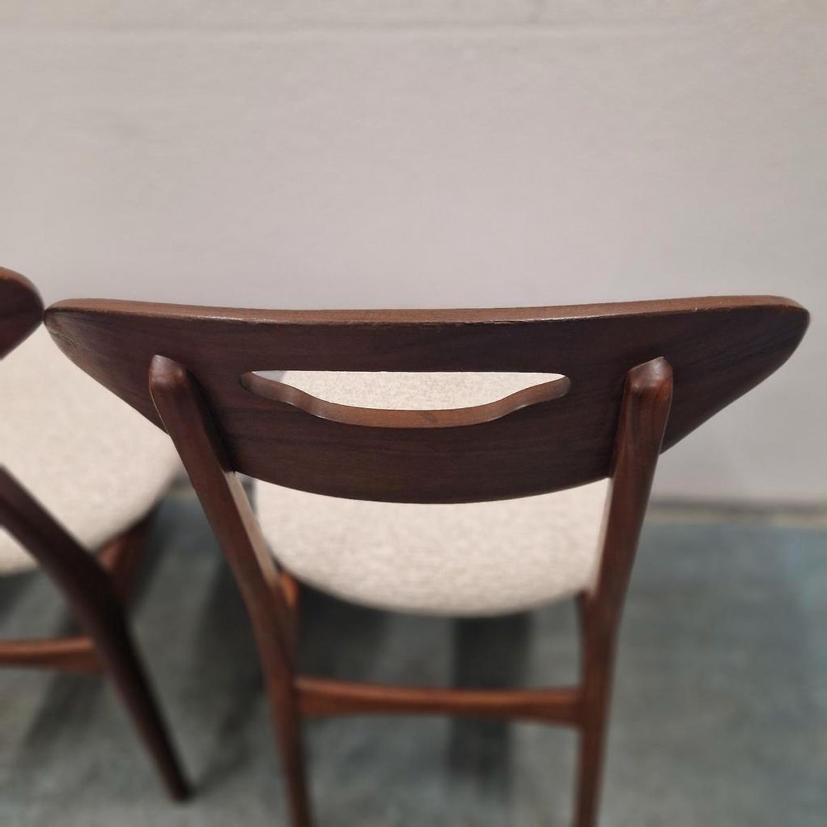 Nieuw Bekleed ! Deense Stoelen Set Van 4 Vintage Stoelen image 13