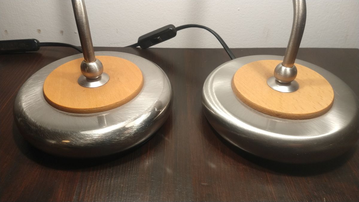 2 Vintage Jaren 90 Massive Augostinelli Tafellampen image 5