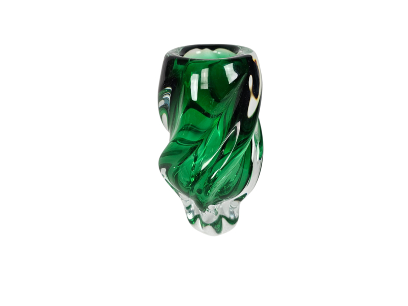 Josef Hospodska - Tsjechië - Glasdesign - Twisted Vase - Chribska Glassworks - 60's image 4