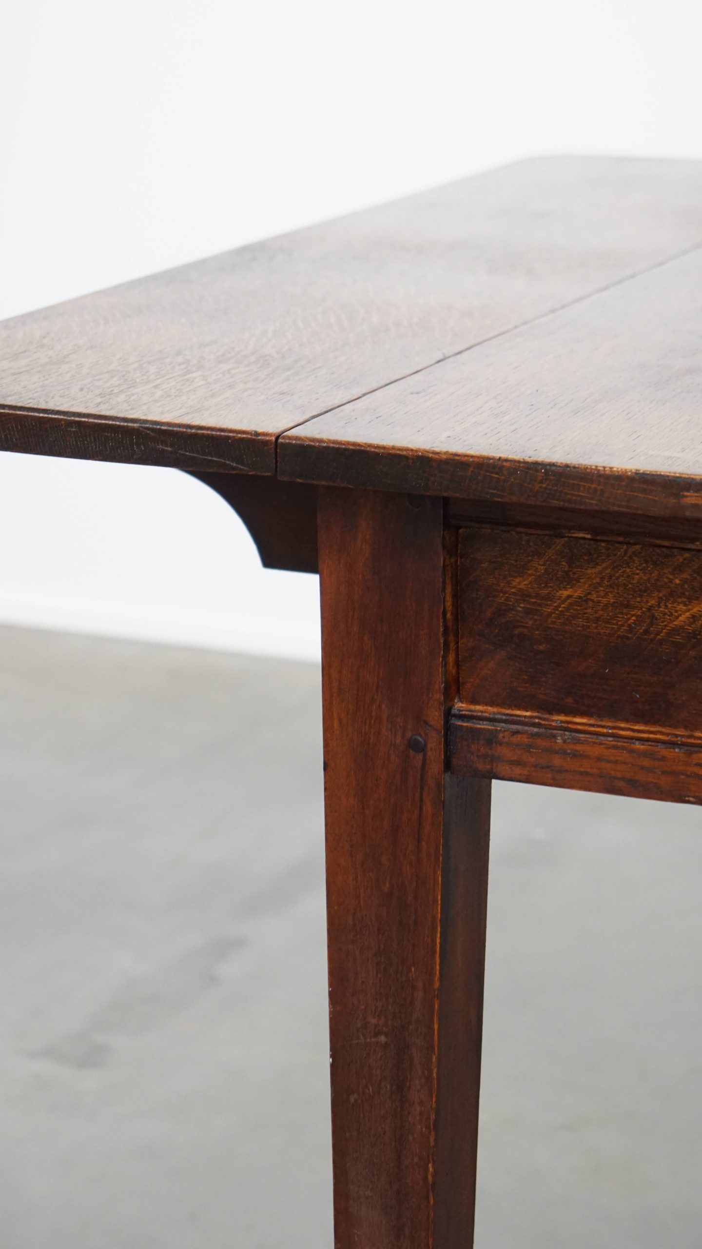 Leuke En Praktische Engelse Antieke Pembroke/ Side Table/ Eettafeltje Van Eikenhout image 18