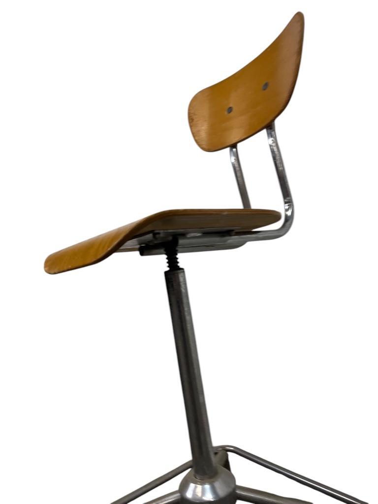 Vintage Industriële Bureaustoel / Atelierstoel / Desk Chair image 11