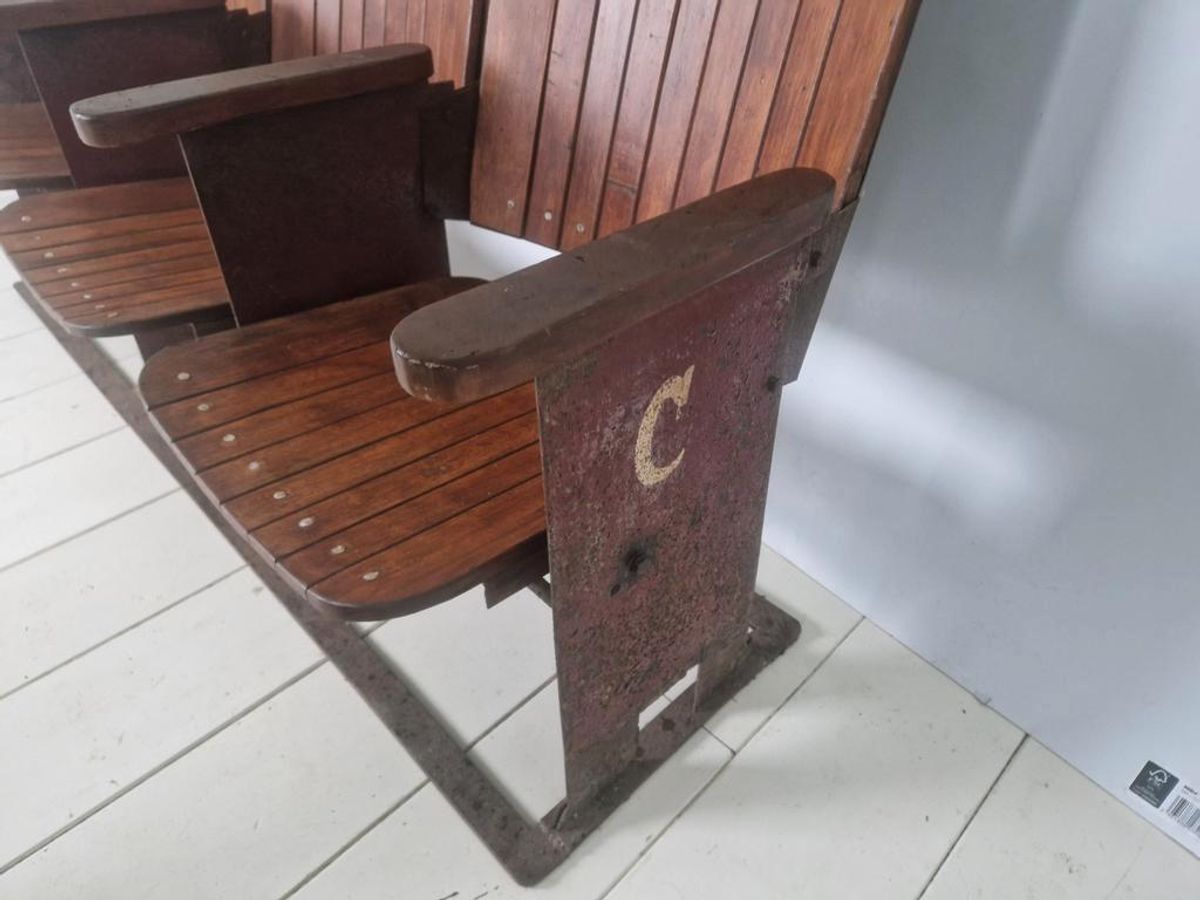 Jaren 30 Art Deco Cinema Bioscoop Stoelen Bankje image 6